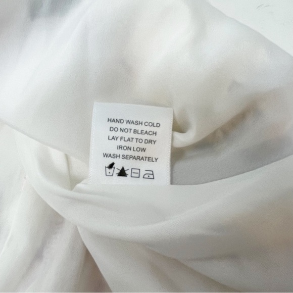 MAJORELLE REVOLVE Women’s SCOUT Bell Sleeve Dress WHITE ZINNIA Tulle Details S - Picture 7 of 7